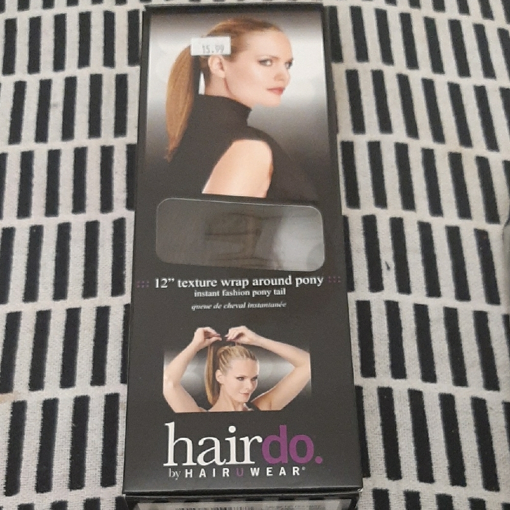 Hairdo by Hairuwear 12" Texture Wrap Around Ponytail - Black